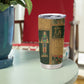 Egyptian God Osiris Tumbler Cup Green Pharaonic Hieroglyphic Patterns