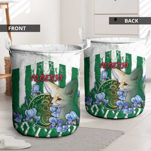 Algeria Laundry Basket Fennec And Iris Grunge Style - African Pride