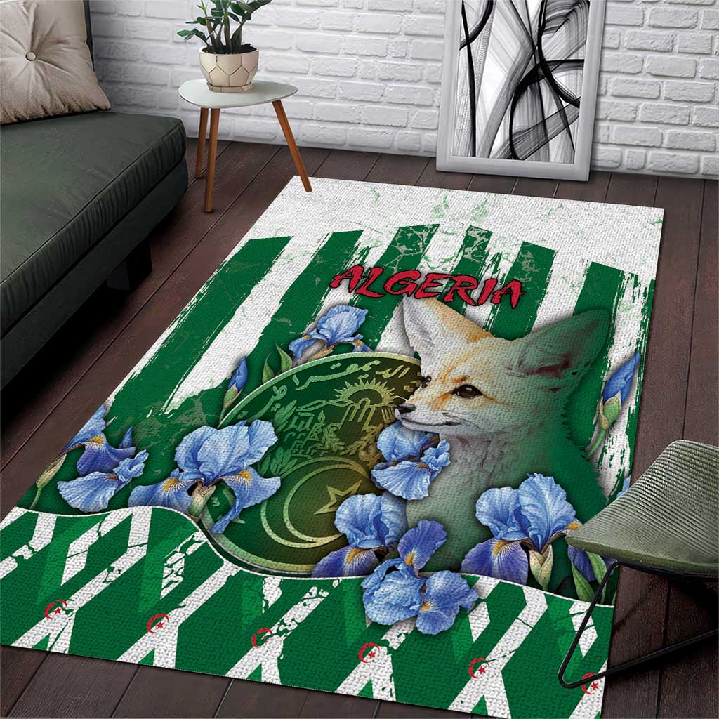 Algeria Area Rug Fennec And Iris Grunge Style - African Pride