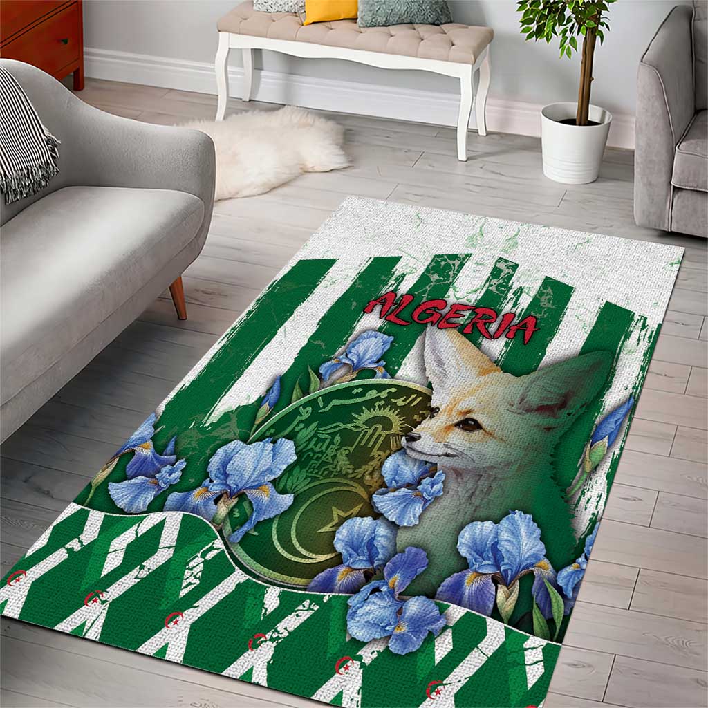 Algeria Area Rug Fennec And Iris Grunge Style - African Pride