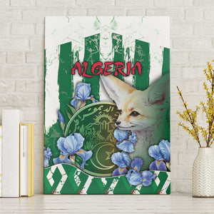 Algeria Canvas Wall Art Fennec And Iris Grunge Style - African Pride