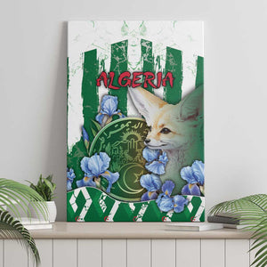 Algeria Canvas Wall Art Fennec And Iris Grunge Style - African Pride