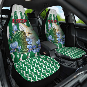 Algeria Car Seat Cover Fennec And Iris Grunge Style - African Pride