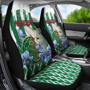 Algeria Car Seat Cover Fennec And Iris Grunge Style - African Pride