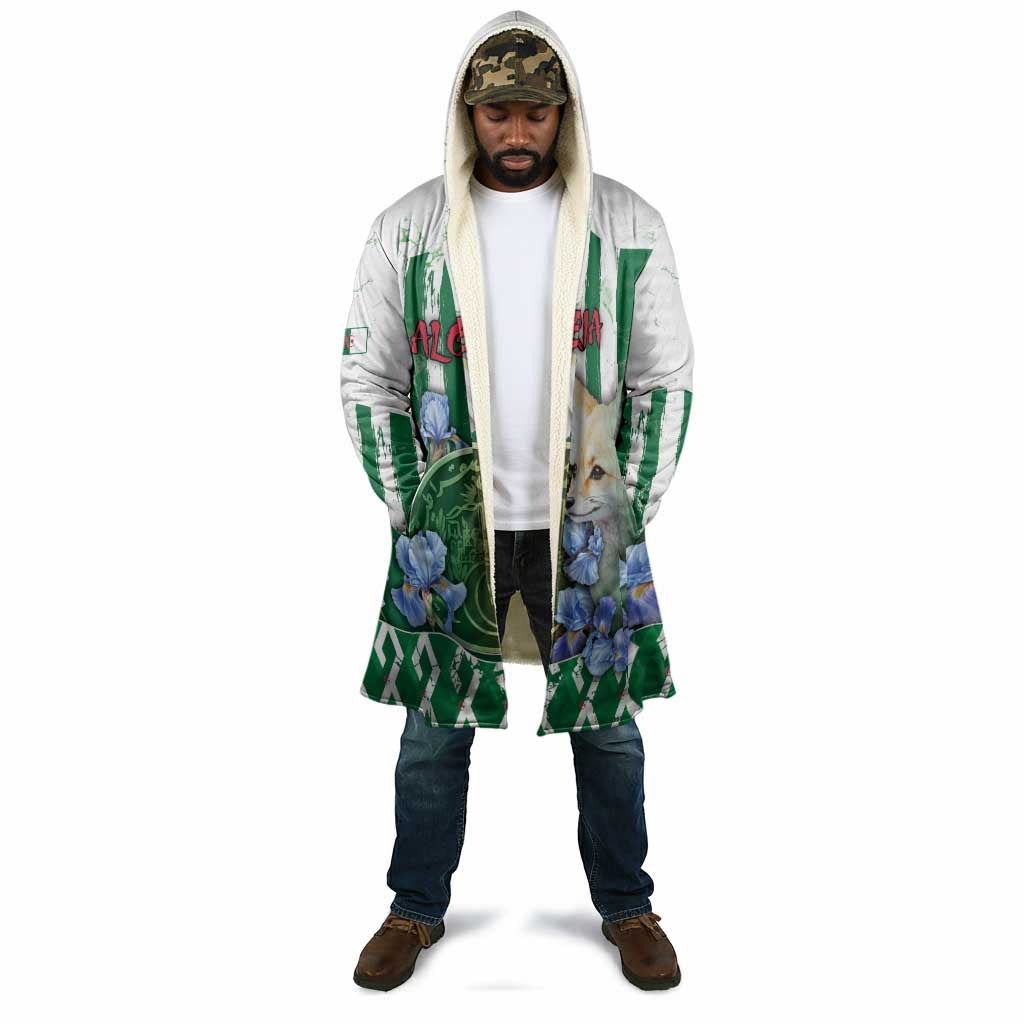 Personalized Algeria Cloak Fennec And Iris Grunge Style - African Pride