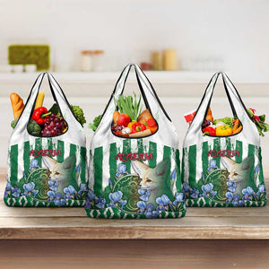Algeria Grocery Bag Fennec And Iris Grunge Style - African Pride