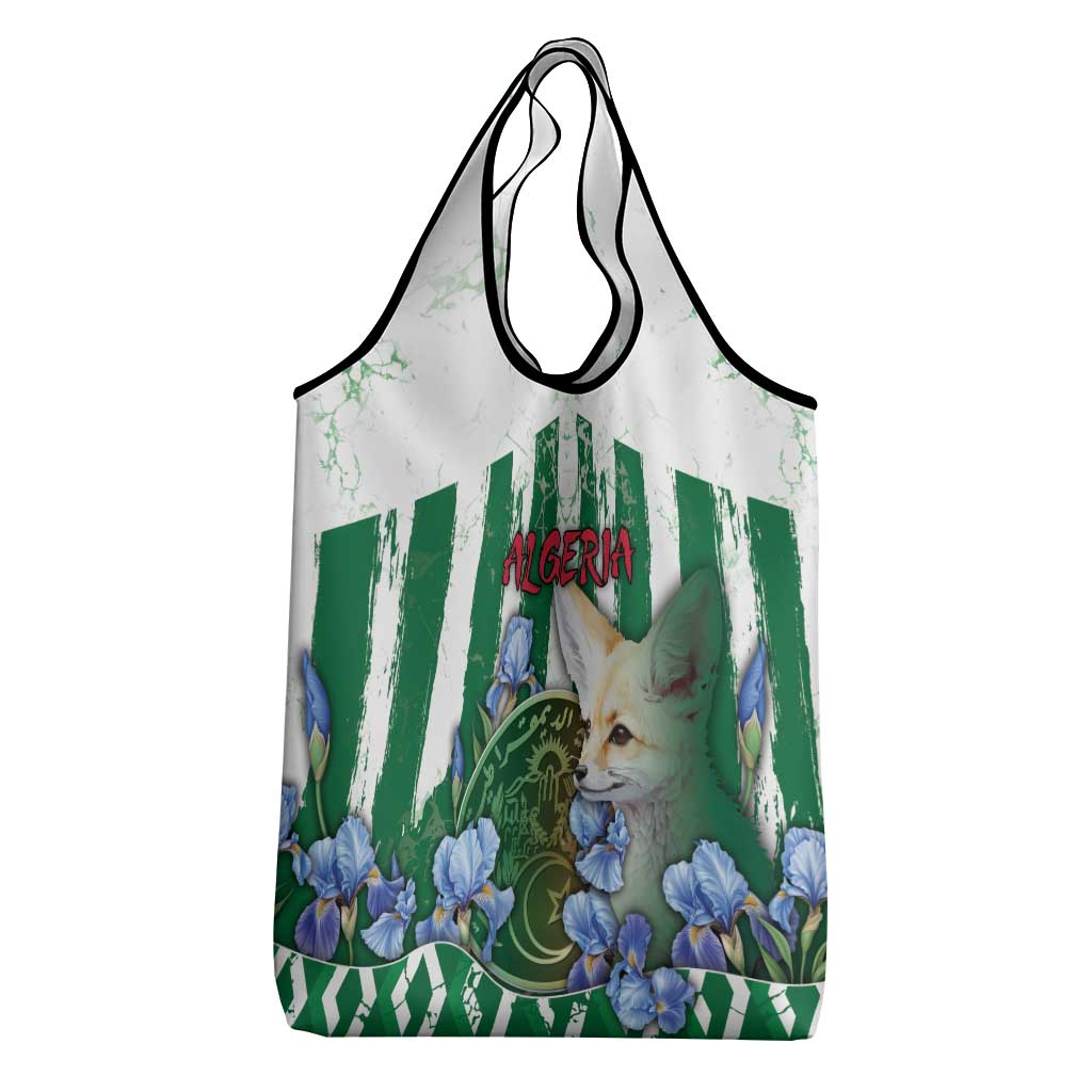 Algeria Grocery Bag Fennec And Iris Grunge Style - African Pride