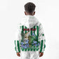 Personalized Algeria Kid Hoodie Fennec And Iris Grunge Style - African Pride