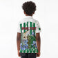 Personalized Algeria Kid Polo Shirt Fennec And Iris Grunge Style - African Pride