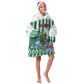 Personalized Algeria Kid Wearable Blanket Hoodie Fennec And Iris Grunge Style - African Pride