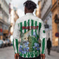 Personalized Algeria Long Sleeve Button Shirt Fennec And Iris Grunge Style - African Pride