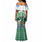 Personalized Algeria Mermaid Dress Fennec And Iris Grunge Style - African Pride
