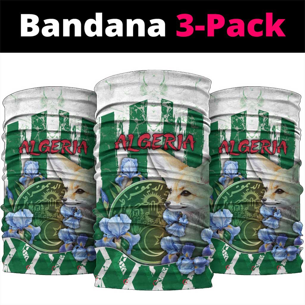 Algeria Neck Gaiter Fennec And Iris Grunge Style - African Pride