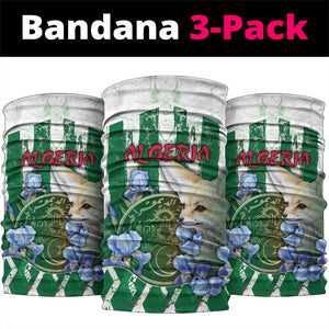 Algeria Neck Gaiter Fennec And Iris Grunge Style - African Pride