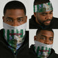 Algeria Neck Gaiter Fennec And Iris Grunge Style - African Pride
