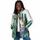 Personalized Algeria Padded Jacket Fennec And Iris Grunge Style - African Pride