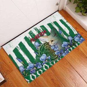 Algeria Rubber Doormat Fennec And Iris Grunge Style - African Pride