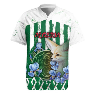 Personalized Algeria Rugby Jersey Fennec And Iris Grunge Style - African Pride