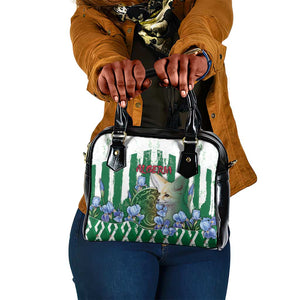 Algeria Shoulder Handbag Fennec And Iris Grunge Style - African Pride
