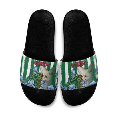Algeria Slide Sandals Fennec And Iris Grunge Style - African Pride