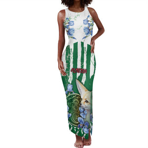 Personalized Algeria Tank Maxi Dress Fennec And Iris Grunge Style - African Pride
