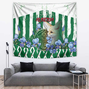 Algeria Tapestry Fennec And Iris Grunge Style - African Pride