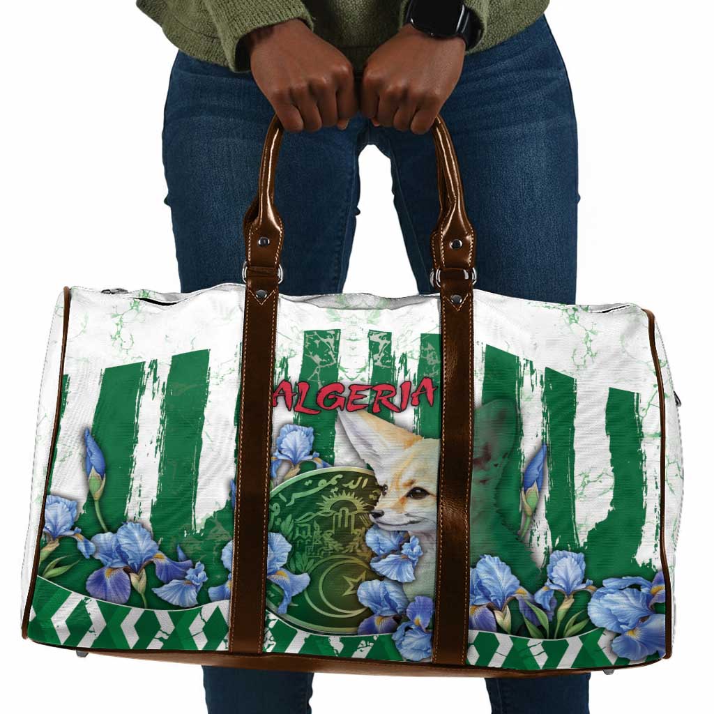 Algeria Travel Bag Fennec And Iris Grunge Style - African Pride