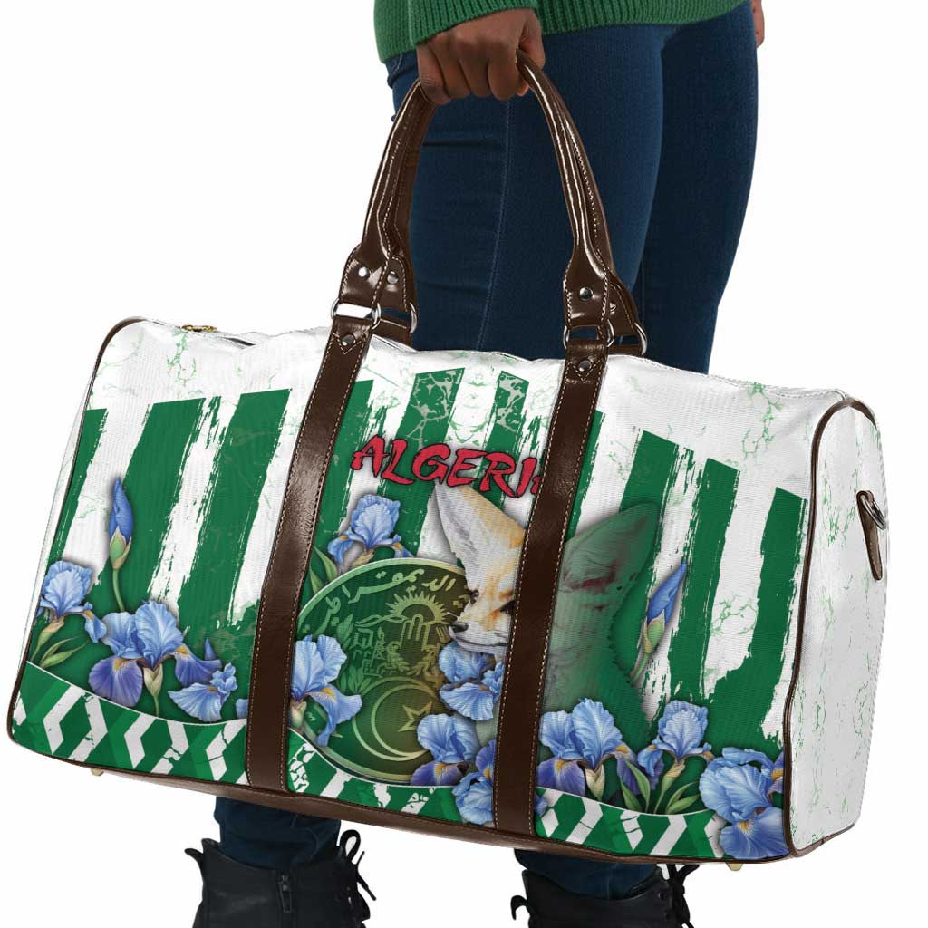 Algeria Travel Bag Fennec And Iris Grunge Style - African Pride