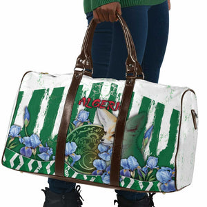 Algeria Travel Bag Fennec And Iris Grunge Style - African Pride