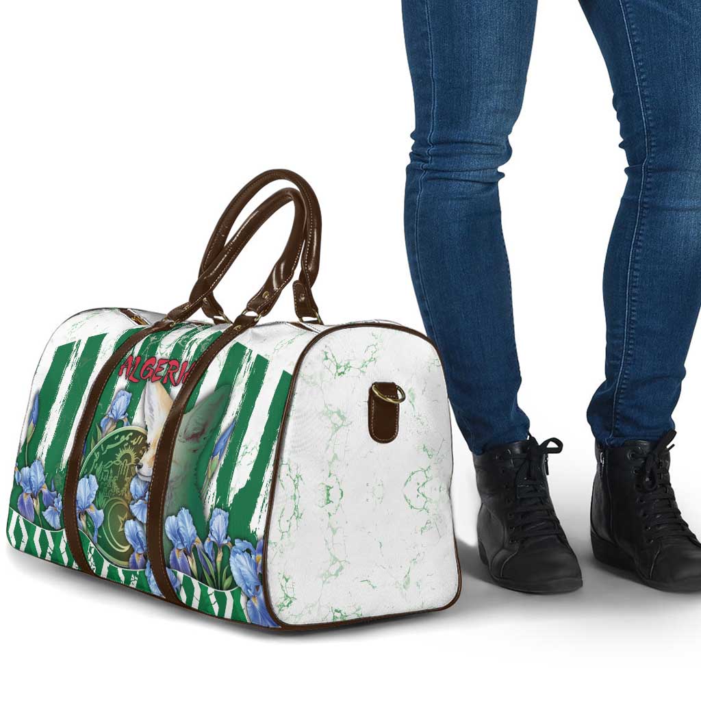 Algeria Travel Bag Fennec And Iris Grunge Style - African Pride