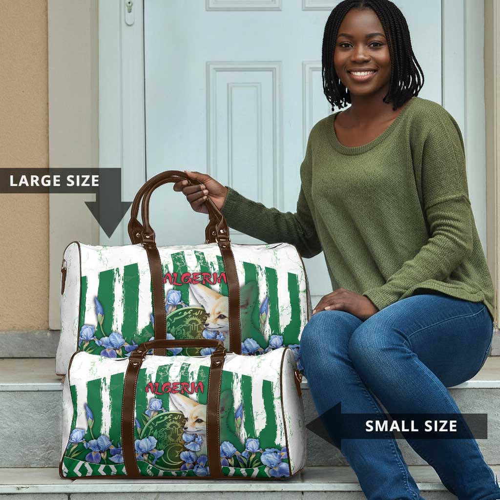 Algeria Travel Bag Fennec And Iris Grunge Style - African Pride