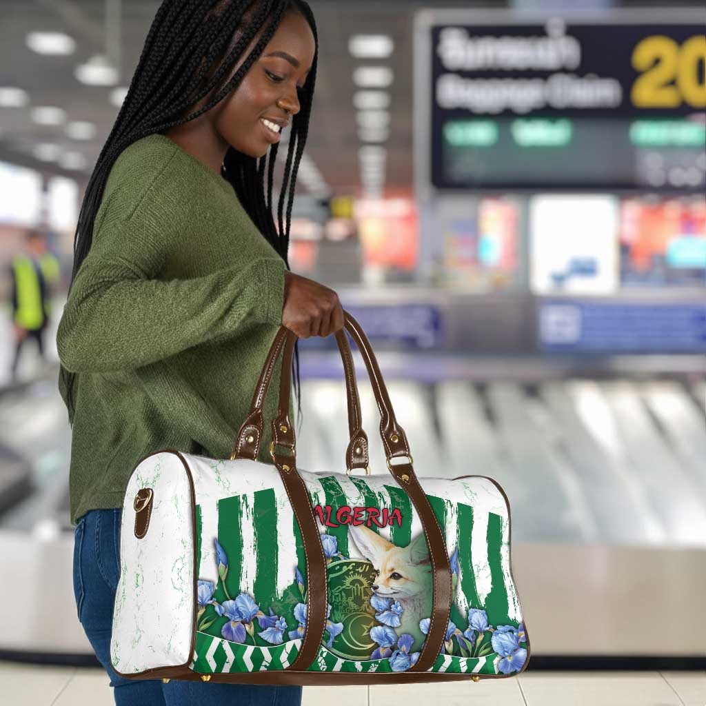 Algeria Travel Bag Fennec And Iris Grunge Style - African Pride