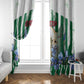 Algeria Window Curtain Fennec And Iris Grunge Style - African Pride