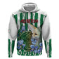 Personalized Algeria Zip Hoodie Fennec And Iris Grunge Style - African Pride