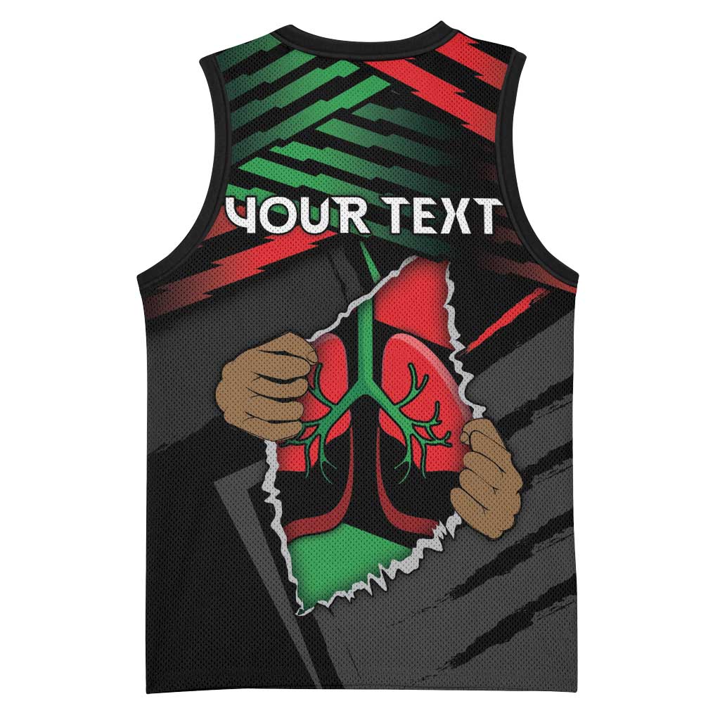 Personalized Libya In My Veins Basketball Jersey - African Pride