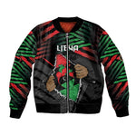 Personalized Libya In My Veins Bomber Jacket - African Pride