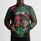 Personalized Libya In My Veins Bomber Puffer Jacket - African Pride
