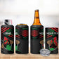 Personalized Libya In My Veins 4 in 1 Can Cooler Tumbler - African Pride