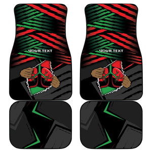 Personalized Libya In My Veins Car Mats - African Pride