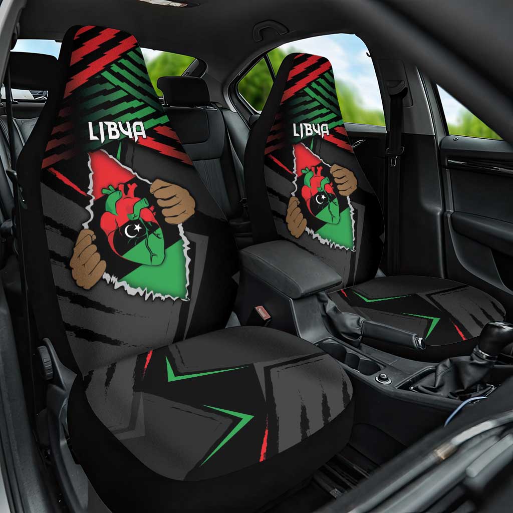 Libya In My Veins Car Seat Cover - African Pride