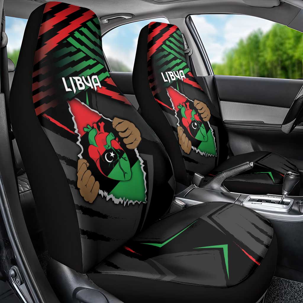 Libya In My Veins Car Seat Cover - African Pride