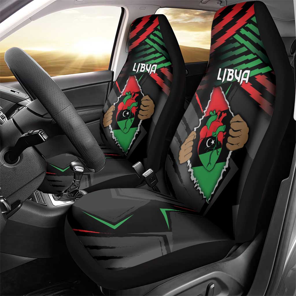 Libya In My Veins Car Seat Cover - African Pride