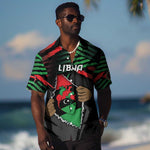 Personalized Libya In My Veins Hawaiian Shirt - African Pride
