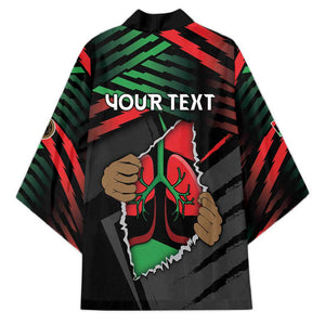 Personalized Libya In My Veins Kimono - African Pride