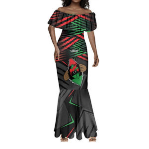 Personalized Libya In My Veins Mermaid Dress - African Pride