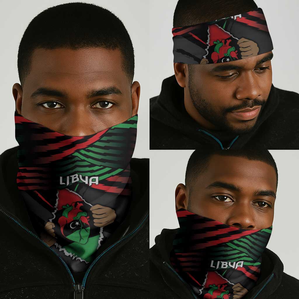 Libya In My Veins Neck Gaiter - African Pride