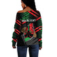 Personalized Libya In My Veins Off Shoulder Sweater - African Pride