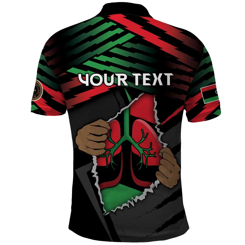 Personalized Libya In My Veins Polo Shirt - African Pride