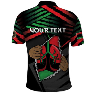 Personalized Libya In My Veins Polo Shirt - African Pride