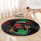 Libya In My Veins Round Carpet - African Pride